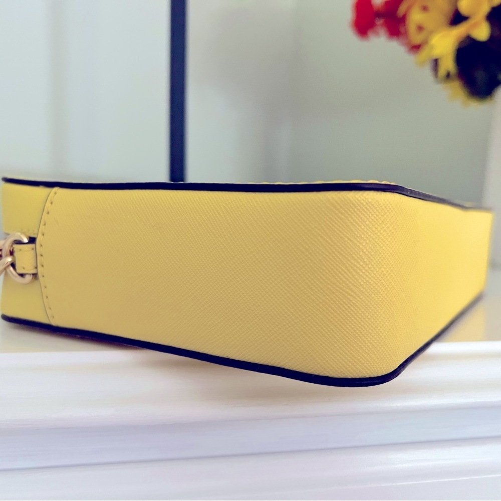 *Like New* Michael Kors Yellow Saffiano Leather Structured Crossbody Bag ๐ - Picture 9 of 12